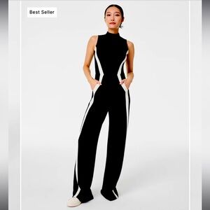 SPANX® AirEssentials
Mockneck Striped Track Jumpsuit